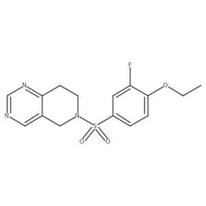 6-((4-Ethoxy-3-fluorophenyl)sulfonyl)-5,6,7,8-tetrahydropyrido[4,3-d]pyrimidine Structure