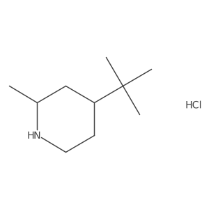 4-Tert-butyl-2-methylpiperidine hydrochloride结构式