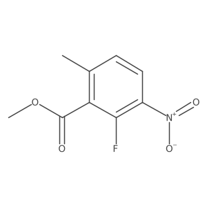 Methyl 2-fluoro-6-methyl-3-nitrobenzoate结构式