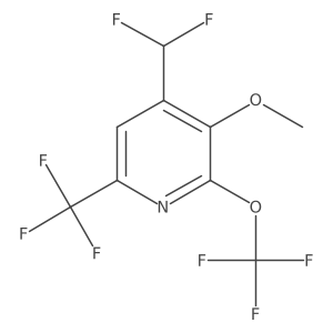 4-(Difluoromethyl)-3-methoxy-2-(trifluoromethoxy)-6-(trifluoromethyl)pyridine结构式
