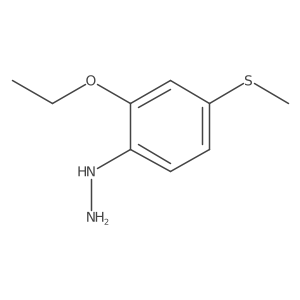 1-(2-Ethoxy-4-(methylthio)phenyl)hydrazine结构式
