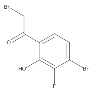 4'-Bromo-3'-fluoro-2'-hydroxyphenacyl bromide结构式