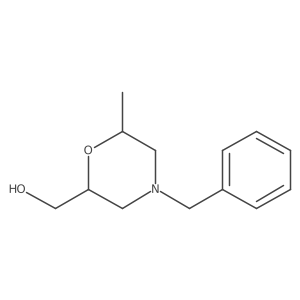 [(2S,6S)-4-benzyl-6-methylmorpholin-2-yl]methanol结构式