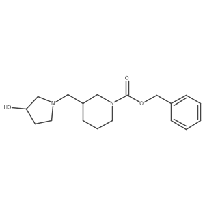 Benzyl 3-[(3-hydroxypyrrolidin-1-yl)methyl]piperidine-1-carboxylate Structure