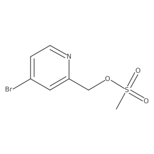 2-Pyridinemethanol, 4-bromo-, 2-methanesulfonate结构式