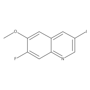7-Fluoro-3-iodo-6-methoxyquinoline结构式