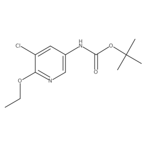 N-(5-chloro-6-ethoxy-3-pyridinyl)carbamic acid 1,1-dimethylethyl ester Structure