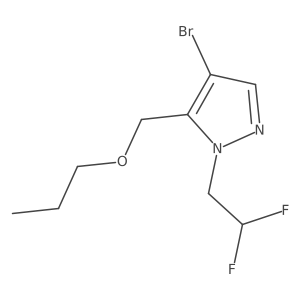 4-bromo-1-(2,2-difluoroethyl)-5-(propoxymethyl)-1H-pyrazole Structure