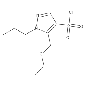 5-(ethoxymethyl)-1-propyl-1H-pyrazole-4-sulfonyl chloride Structure