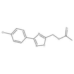 1,2,4-Oxadiazole-5-methanol, 3-(4-chlorophenyl)-, 5-acetate Structure