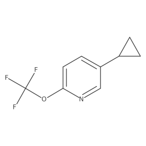 5-Cyclopropyl-2-(trifluoromethoxy)pyridine结构式