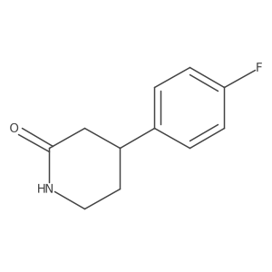 4-(4-Fluorophenyl)piperidin-2-one结构式