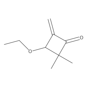 3-Ethoxy-2,2-dimethyl-4-methylenecyclobutanone结构式