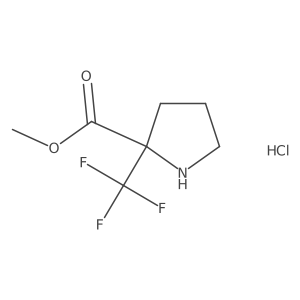 (R)-Methyl 2-(trifluoromethyl)pyrrolidine-2-carboxylate hcl Structure