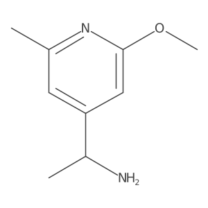 1-(2-Methoxy-6-methylpyridin-4-yl)ethan-1-amine Structure