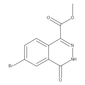 Methyl 6-bromo-4-oxo-3,4-dihydrophthalazine-1-carboxylate结构式