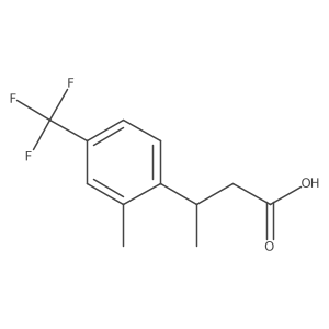 3-[2-Methyl-4-(trifluoromethyl)phenyl]butanoic acid Structure
