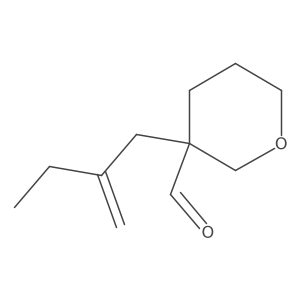 3-(2-Methylidenebutyl)oxane-3-carbaldehyde Structure
