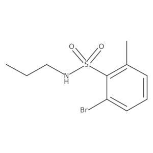 2-bromo-6-methyl-N-propylbenzene-1-sulfonamide Structure