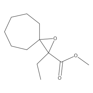 Methyl 2-ethyl-1-oxaspiro[2.6]nonane-2-carboxylate结构式