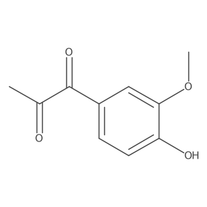 1-(4-Hydroxy-3-methoxyphenyl)propane-1,2-dione结构式