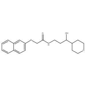 N-(3-hydroxy-3-(tetrahydro-2H-pyran-4-yl)propyl)-2-(naphthalen-2-yloxy)acetamide Structure