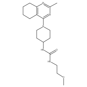 1-(2-Methoxyethyl)-3-(1-(2-methyl-5,6,7,8-tetrahydroquinazolin-4-yl)piperidin-4-yl)urea结构式