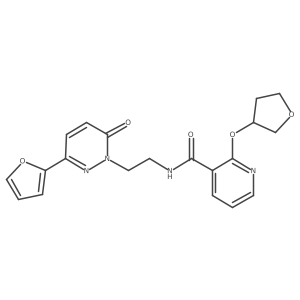 N-(2-(3-(furan-2-yl)-6-oxopyridazin-1(6H)-yl)ethyl)-2-((tetrahydrofuran-3-yl)oxy)nicotinamide Structure