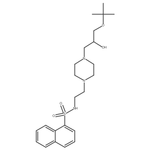 N-(2-(4-(3-(tert-butoxy)-2-hydroxypropyl)piperazin-1-yl)ethyl)naphthalene-1-sulfonamide Structure