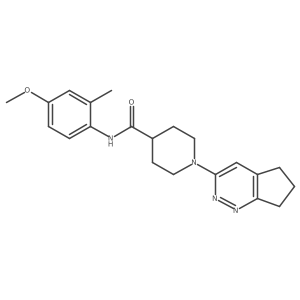 1-{5H,6H,7H-cyclopenta[c]pyridazin-3-yl}-N-(4-methoxy-2-methylphenyl)piperidine-4-carboxamide Structure
