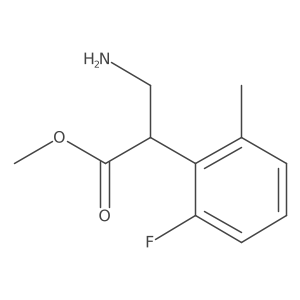 Methyl 3-amino-2-(2-fluoro-6-methylphenyl)propanoate结构式