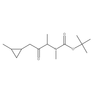 tert-butyl N-methyl-N-[(2S)-4-(2-methylcyclopropyl)-3-oxobutan-2-yl]carbamate结构式