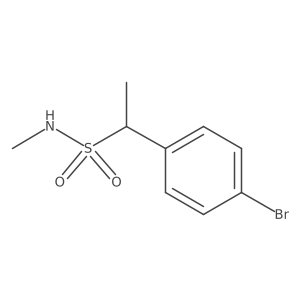 1-(4-bromophenyl)-N-methylethane-1-sulfonamide结构式