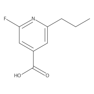 2-Fluoro-6-propylpyridine-4-carboxylic acid结构式