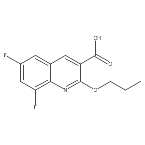 6,8-Difluoro-2-propoxyquinoline-3-carboxylic acid Structure