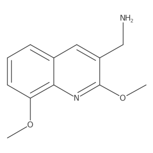 (2,8-Dimethoxyquinolin-3-yl)methanamine结构式