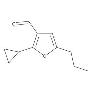 2-Cyclopropyl-5-propylfuran-3-carbaldehyde结构式