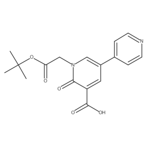 1-[2-(Tert-butoxy)-2-oxoethyl]-6-oxo-1,6-dihydro-[3,4'-bipyridine]-5-carboxylic acid结构式