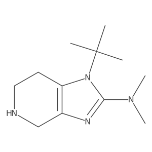 1-tert-butyl-N,N-dimethyl-1H,4H,5H,6H,7H-imidazo[4,5-c]pyridin-2-amine结构式
