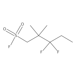 3,3-Difluoro-2,2-dimethylpentane-1-sulfonyl fluoride结构式