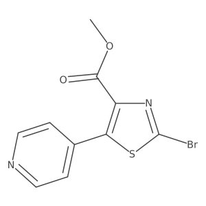 Methyl 2-bromo-5-(pyridin-4-yl)-1,3-thiazole-4-carboxylate Structure
