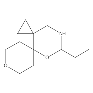 11-Ethyl-7,10-dioxa-12-azadispiro[2.0.5^{4}.4^{3}]tridecane Structure