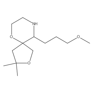 10-(3-Methoxypropyl)-3,3-dimethyl-2,6-dioxa-9-azaspiro[4.5]decane结构式