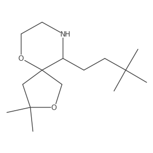 10-(3,3-Dimethylbutyl)-3,3-dimethyl-2,6-dioxa-9-azaspiro[4.5]decane Structure