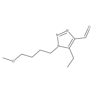 5-ethyl-1-(4-methoxybutyl)-1H-1,2,3-triazole-4-carbaldehyde Structure