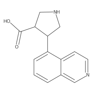 4-(Isoquinolin-5-yl)pyrrolidine-3-carboxylic acid结构式