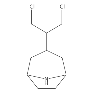 3-(1,3-Dichloropropan-2-yl)-8-azabicyclo[3.2.1]octane结构式