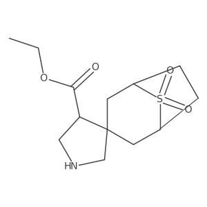 Ethyl 8,8-dioxo-8lambda6-thiaspiro[bicyclo[3.2.1]octane-3,3'-pyrrolidine]-4'-carboxylate Structure