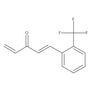 1-[2-(Trifluoromethyl)phenyl]penta-1,4-dien-3-one结构式