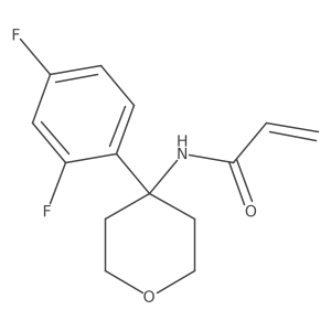 N-[4-(2,4-difluorophenyl)oxan-4-yl]prop-2-enamide Structure